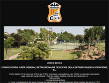 Tablet Screenshot of clubvalenciafrontenis.es